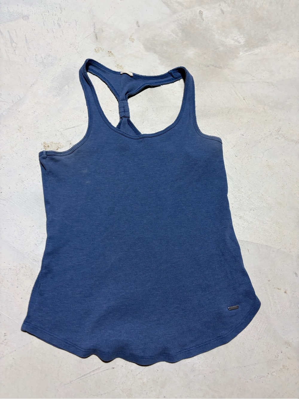 Hollister y2k Women's Racerback Tank Top - Blue medium
